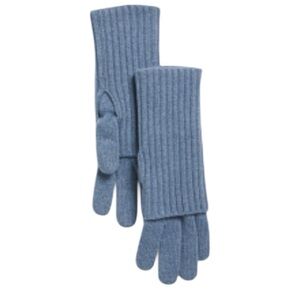 Portolano Italian Wool Blend Gloves Blue